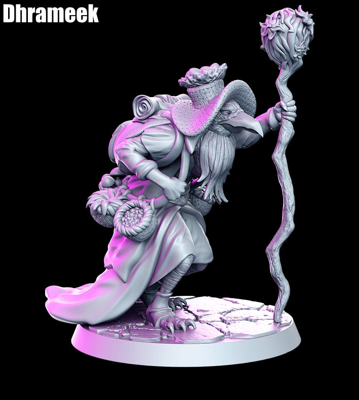 Dhrameek - A Witcher Contract D&D 3D Resin Printed 32mm Miniature - Green Wildling Miniatures
