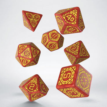 Q-Workshop Dragon Slayer Red & orange Dice Set (7)