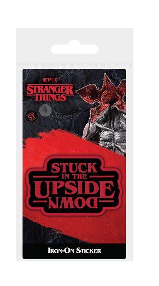 Stranger Things Stuck in the Upside Down Iron on Patch