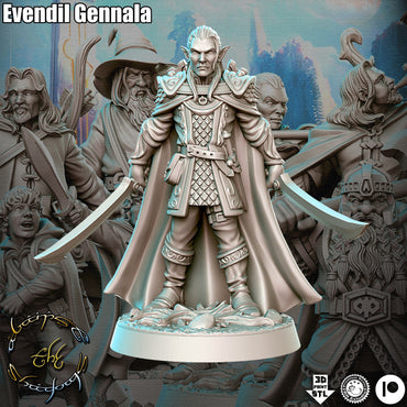 Evendil Gennala - Against the Shadows - Green Wildling Miniatures