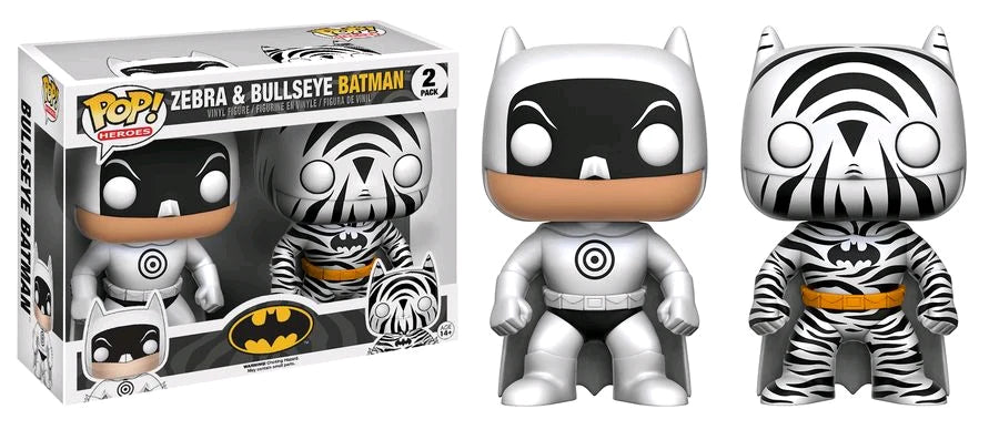 Zebra & Bullseye Batman 2 Pack Batman Vs Superman Pop! Vinyl