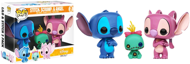 Stitch, Scrump & Angel (Special Edition) 3 Pack Disney Pop! Vinyl