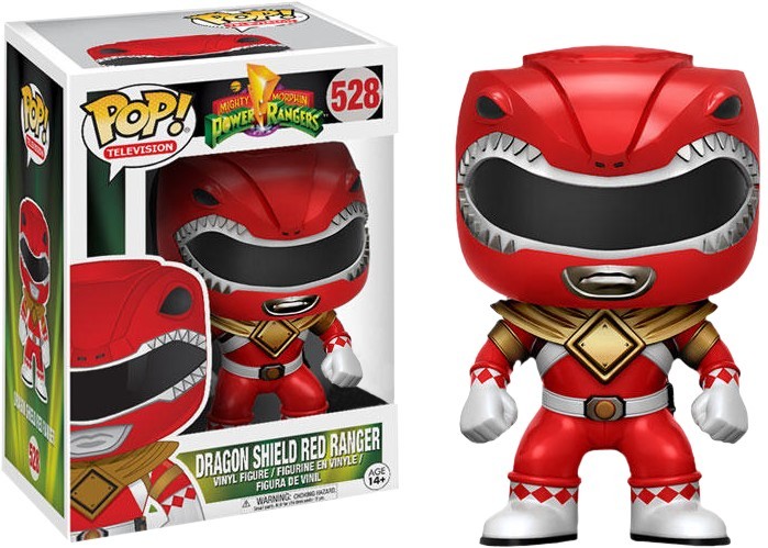 Dragon Shield Red Ranger #528 Power Rangers Pop! Vinyl PRE-OWNED