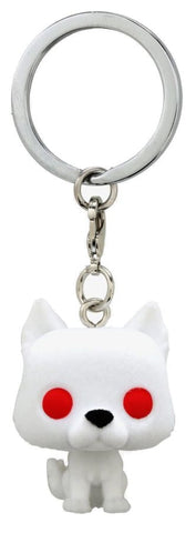 A Game of Thrones - Ghost Flocked US Exclusive Pocket Pop! Keychain