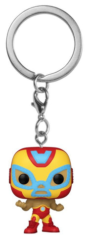 Iron Man - Luchadore Iron Man Pop! Keychain