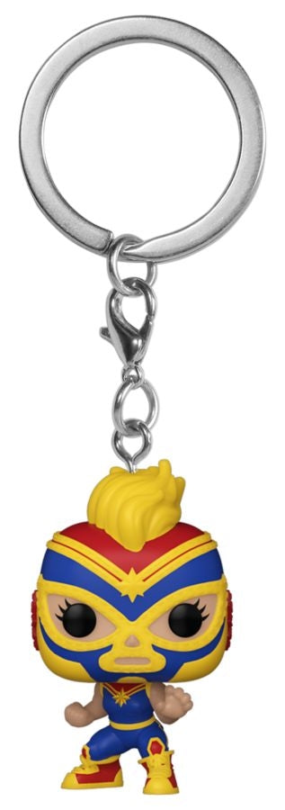 Captain Marvel - Luchadore CptMarvel Pop! Keychain