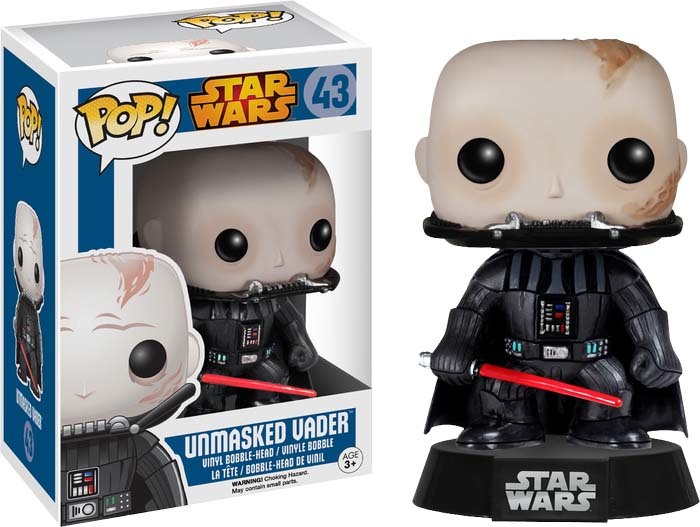 Unmasked Vader #43 Star Wars Pop! Vinyl