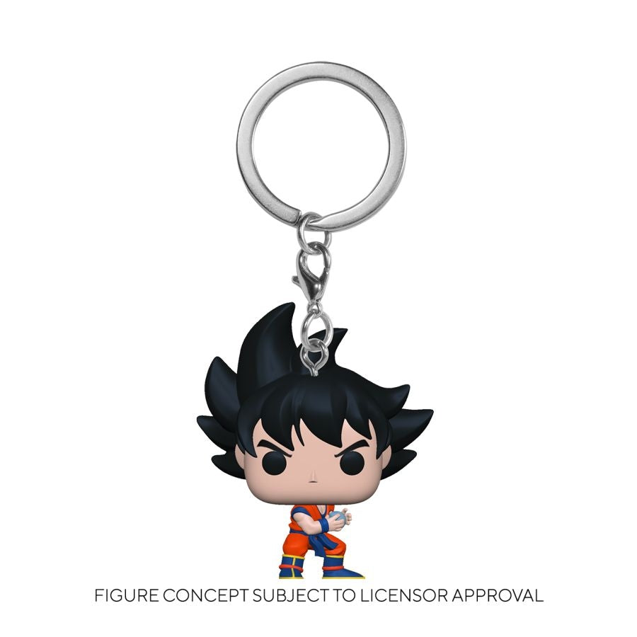 Dragon Ball Z - Super Saiyan Goku with Kamehameha Metallic US Exclusive 
Pocket Pop! Keychain [RS