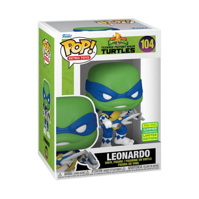 Leonardo (2022 Summer Convention Exclusive) #104 Teenage Mutant Ninja Turtles Power Rangers Funko Pop! Vinyl