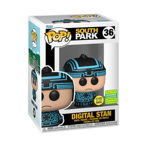 Digital Stan (Glow in the Dark 2022 Summer Convention Limited Edition) #36 South Park Pop! Vinyl