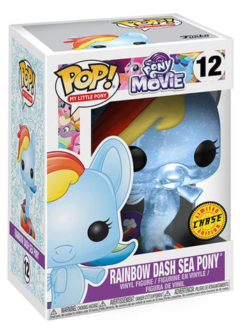 Rainbow Dash Sea Pony w/ chase #12 My Little Pony The Movie Pop! Vinyl