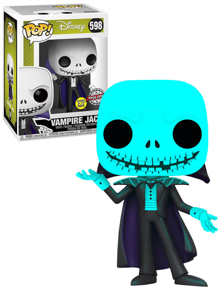 Vampire Jack (Glow Special Edition) #598 Disney The Nightmare Before Christmas Pop! Vinyl