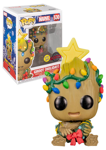 Groot (Holiday) (Glow in the Dark Special Edition) #530 Marvel Funko Pop! Vinyl