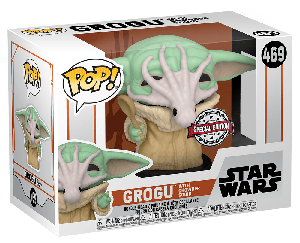 Grogu With Chowder Squid #469 Star Wars The Mandalorian Pop! Vinyl