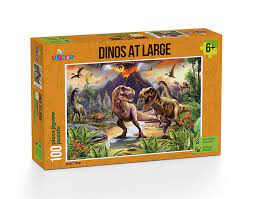 Funbox Puzzles Dinos At Large 100 Piece Puzzle (Ages 6+)