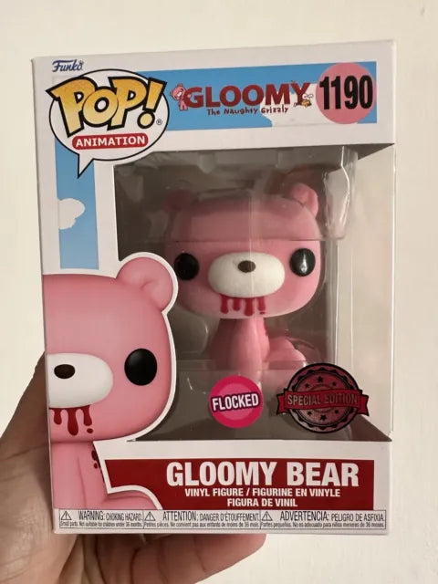 Gloomy Bear (Flocked Special Edition) #1190 Gloomy: The Naughty Grizzly Pop! Vinyl