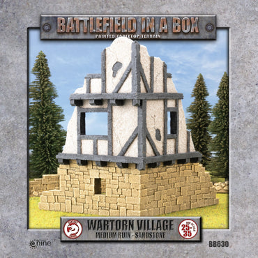 Wartorn Village: Medium Ruin - Sandstone (x1)