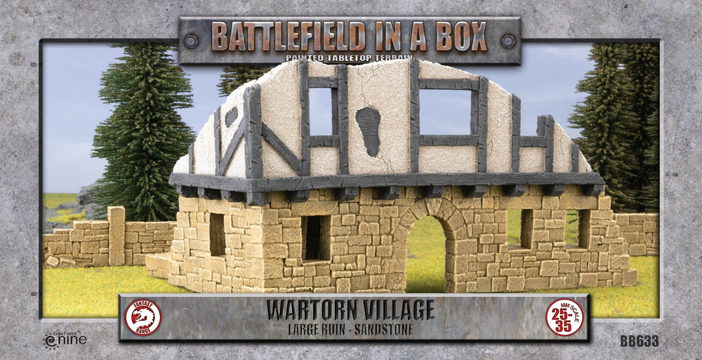 Wartorn Village: Large Ruin - Sandstone (x1)