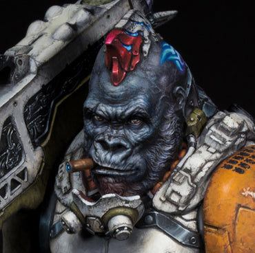 Silverback Enzo Bust by Galapagos Miniatures