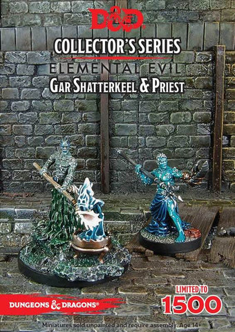 D&D Collectors Series Miniatures Elemental Evil Gar Shatterkeel & Water Priest (2 Figs)