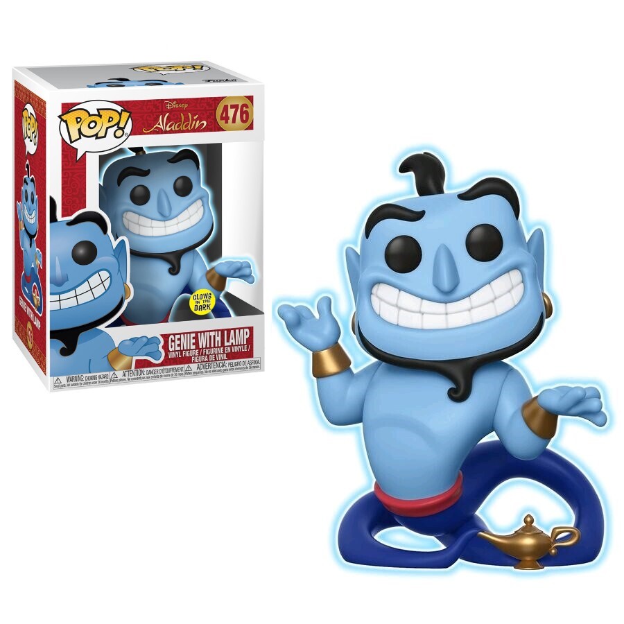 Genie with Lamp Glow in the Dark #476 Aladdin Pop! Vinyl