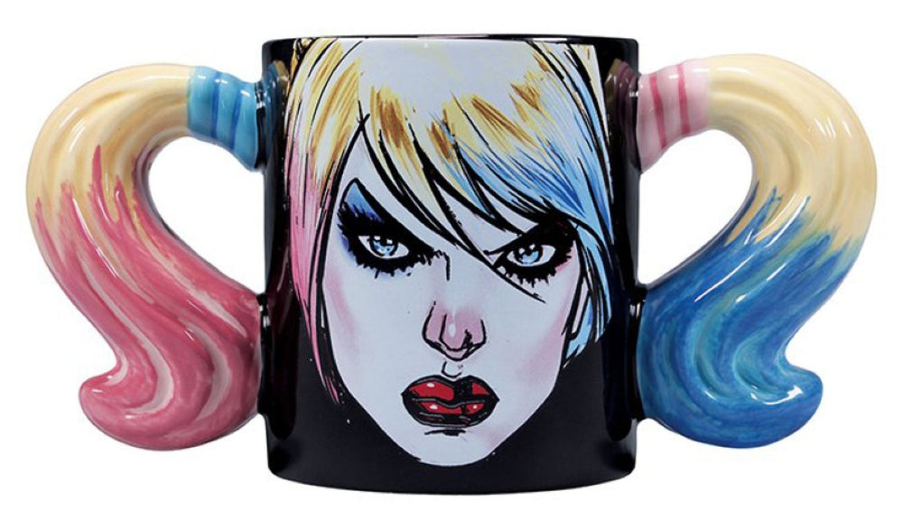 Harley Quinn Shaped Ceramic Mug