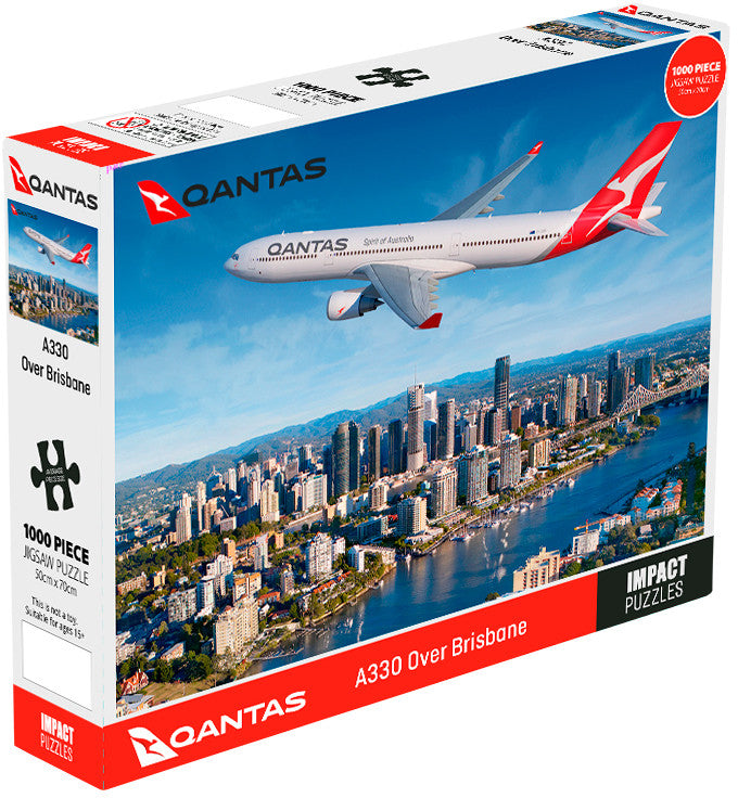 Impact Puzzle Qantas A330 Over Brisbane 1000 pieces