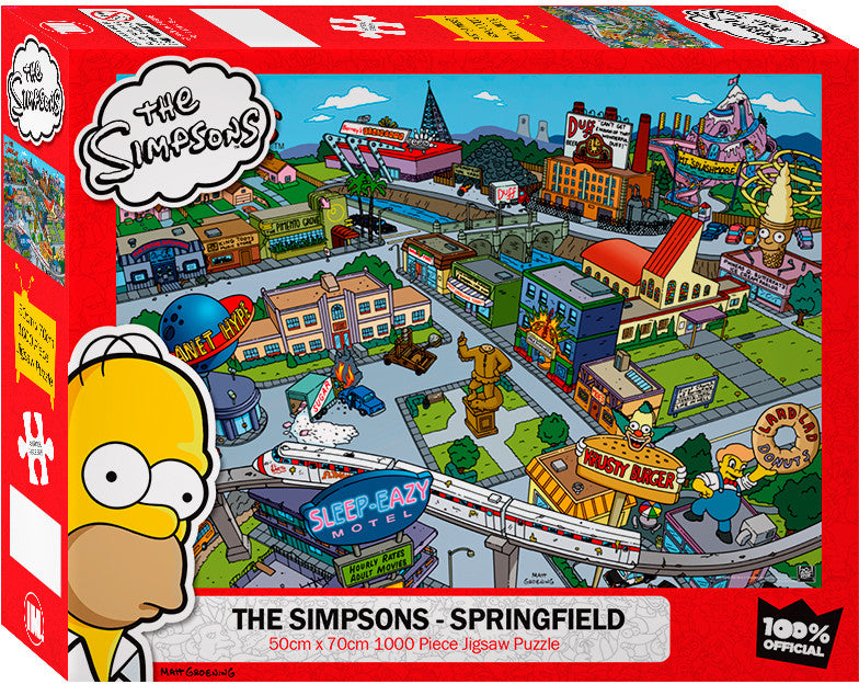 Impact Puzzle The Simpsons Springfield 1000 pieces