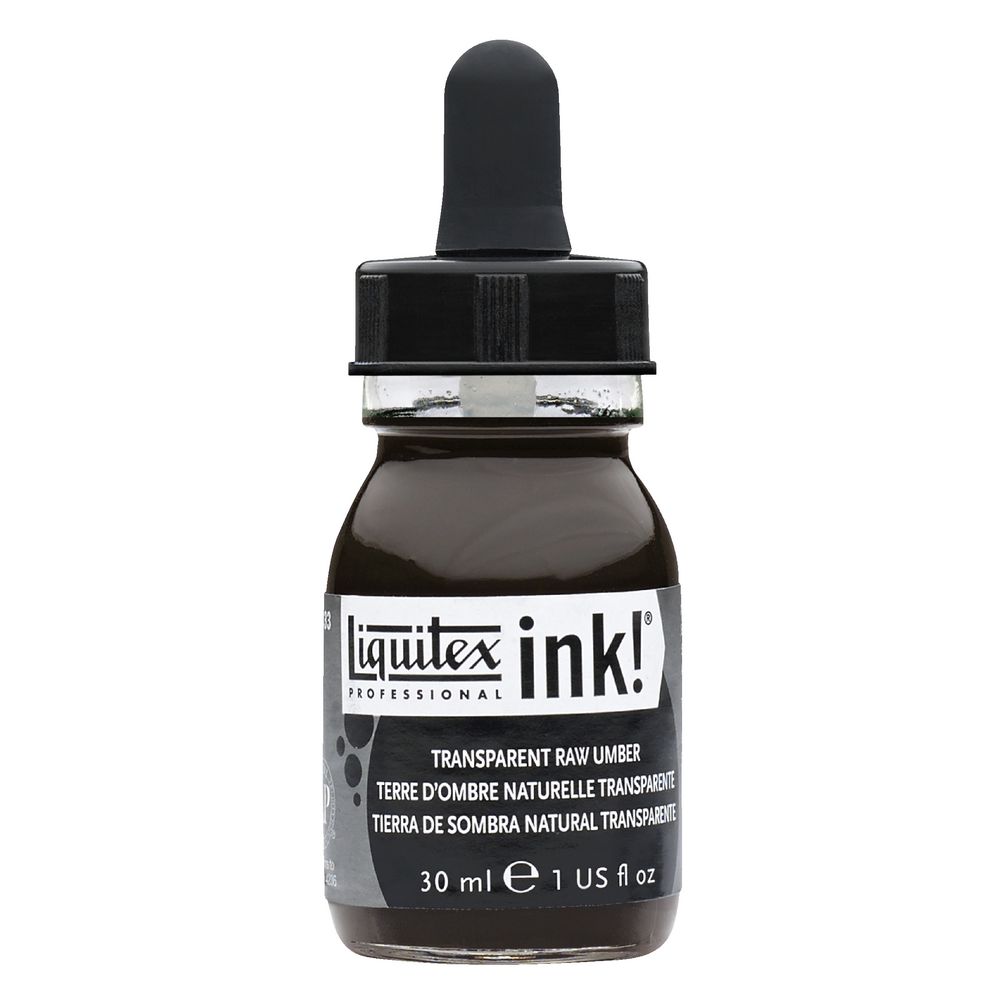 Liquitex Acrylic Ink Transparent Raw Umber