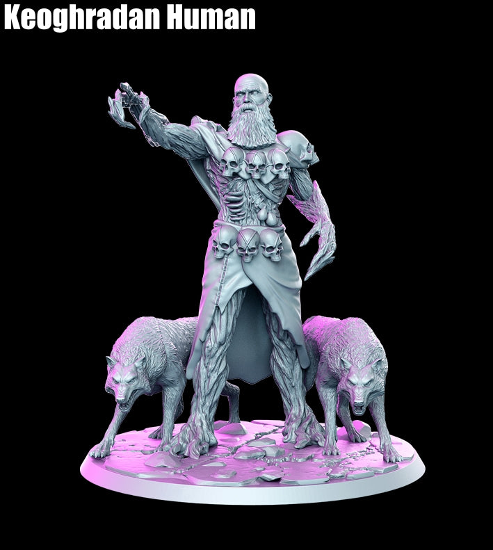 Keoghradan - A Witcher Contract D&D 3D Resin Printed 32mm Miniature - Green Wildling Miniatures