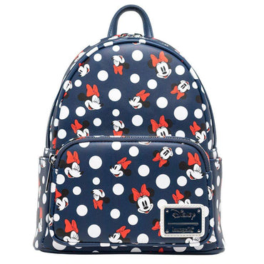 Minnie Mouse Polka Dots Navy Mini Backpack