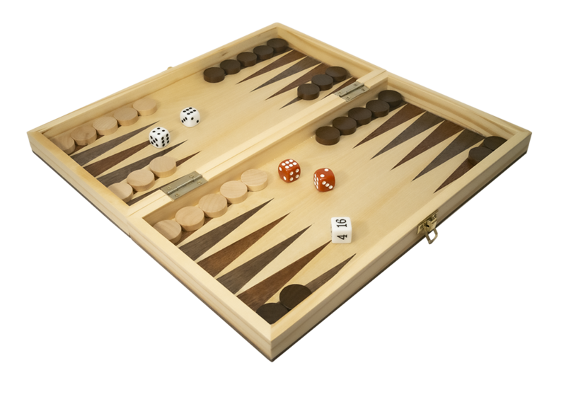 LPG Wooden Folding Chess/Checkers/Backgammon Set 30cm