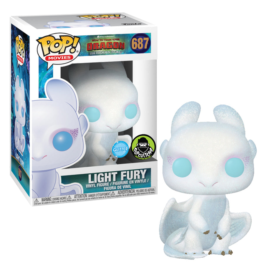Light Fury Glitter Popcultcha Exclusive #687 Pop! Vinyl