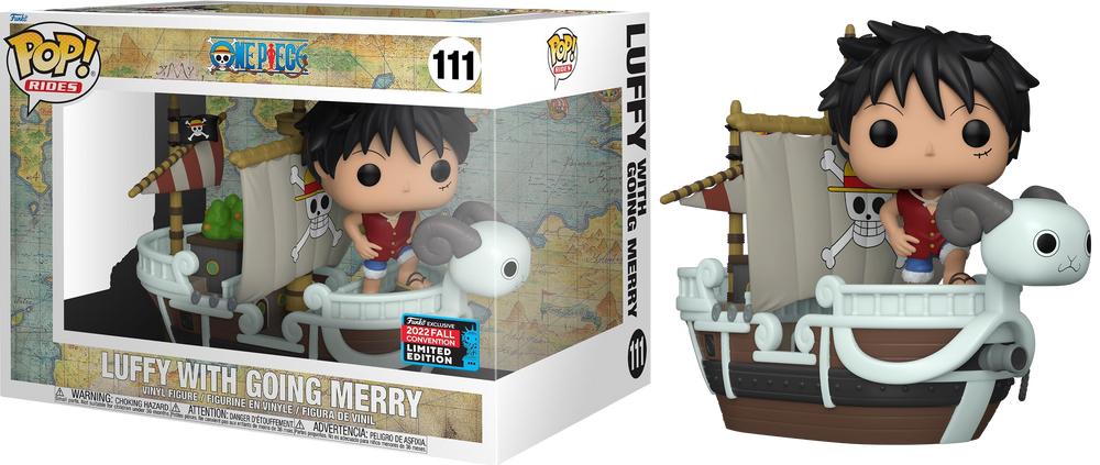 Luffy with going Merry (2022 Fall Convention) #111 One Piece Pop! Vinyl