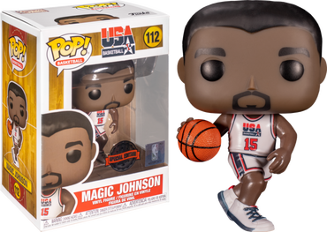 NBA - Magic Johnson 1992 Team USA Navy US Exclusive 10" Pop! Vinyl [RS]