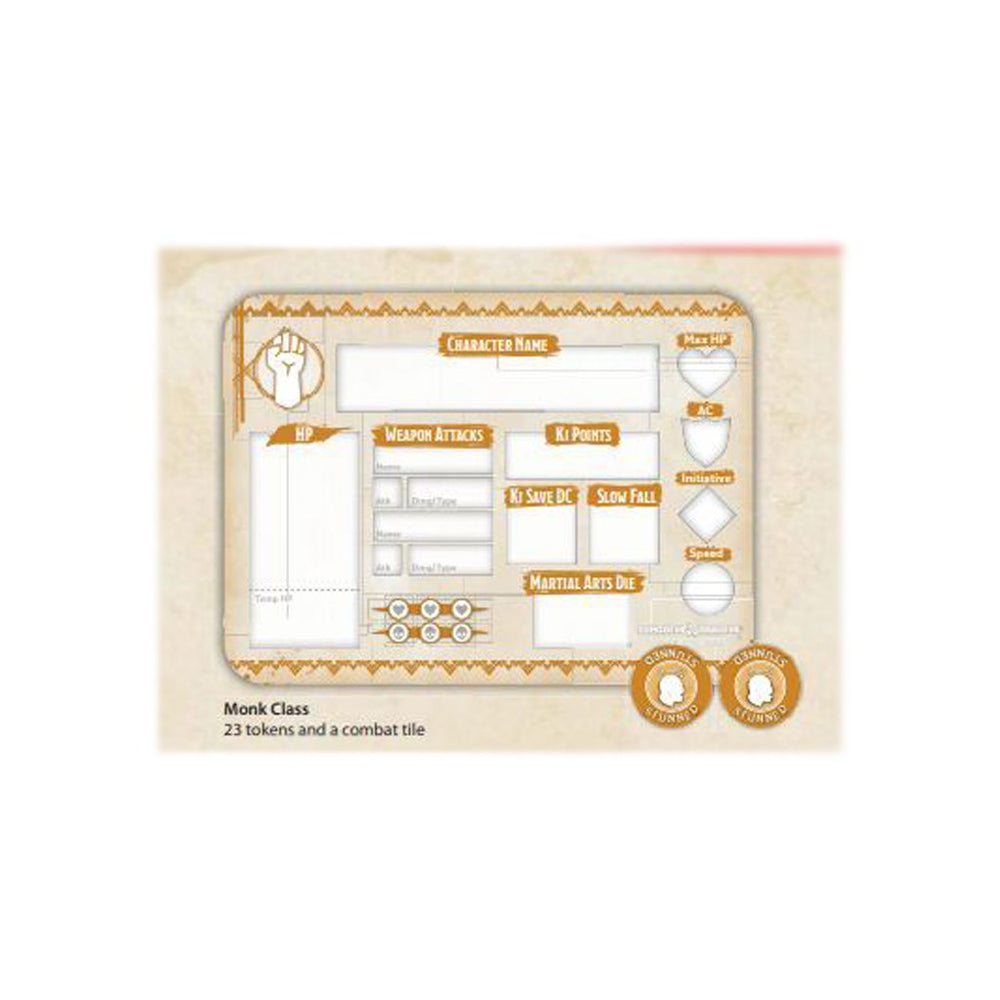 D&D Class Token Set Monk