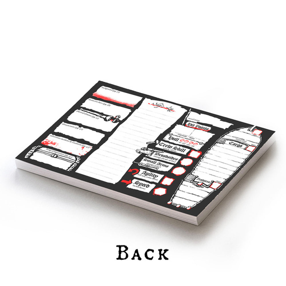 Pirate Borg Character/Ship Pad