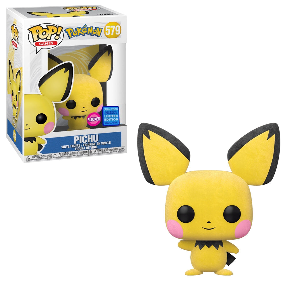 Pichu (Flocked 2020 Wondrous Convention) #579 Pokemon Pop! Vinyl