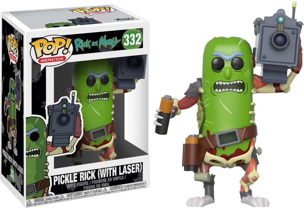 Pickle Rick (With Laser) #332 Rick and Morty Pop! Vinyl