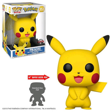 Pikachu 10" Super Sized Pop #353 Pokemon Pop! Vinyl