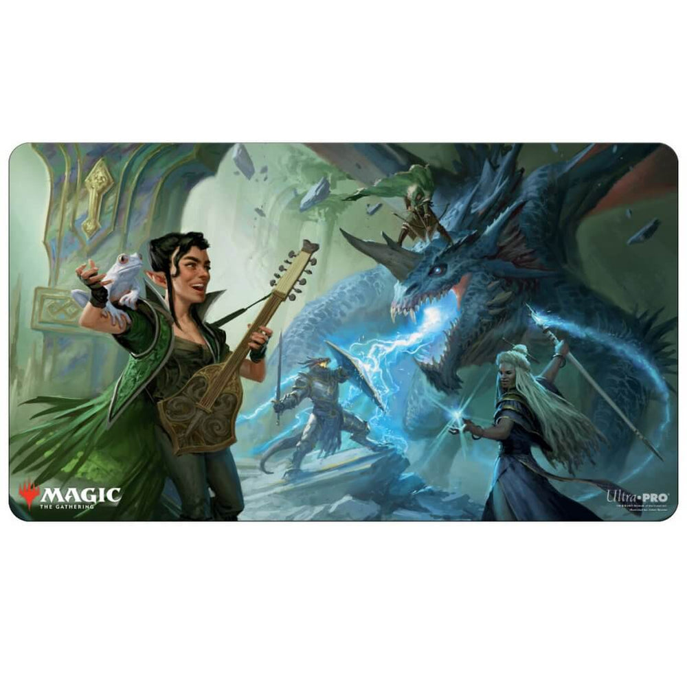 Magic: Adventures in Forgotten Realms - The Party Fighting Blue Dragon V1 Playmat - Ultra PRO