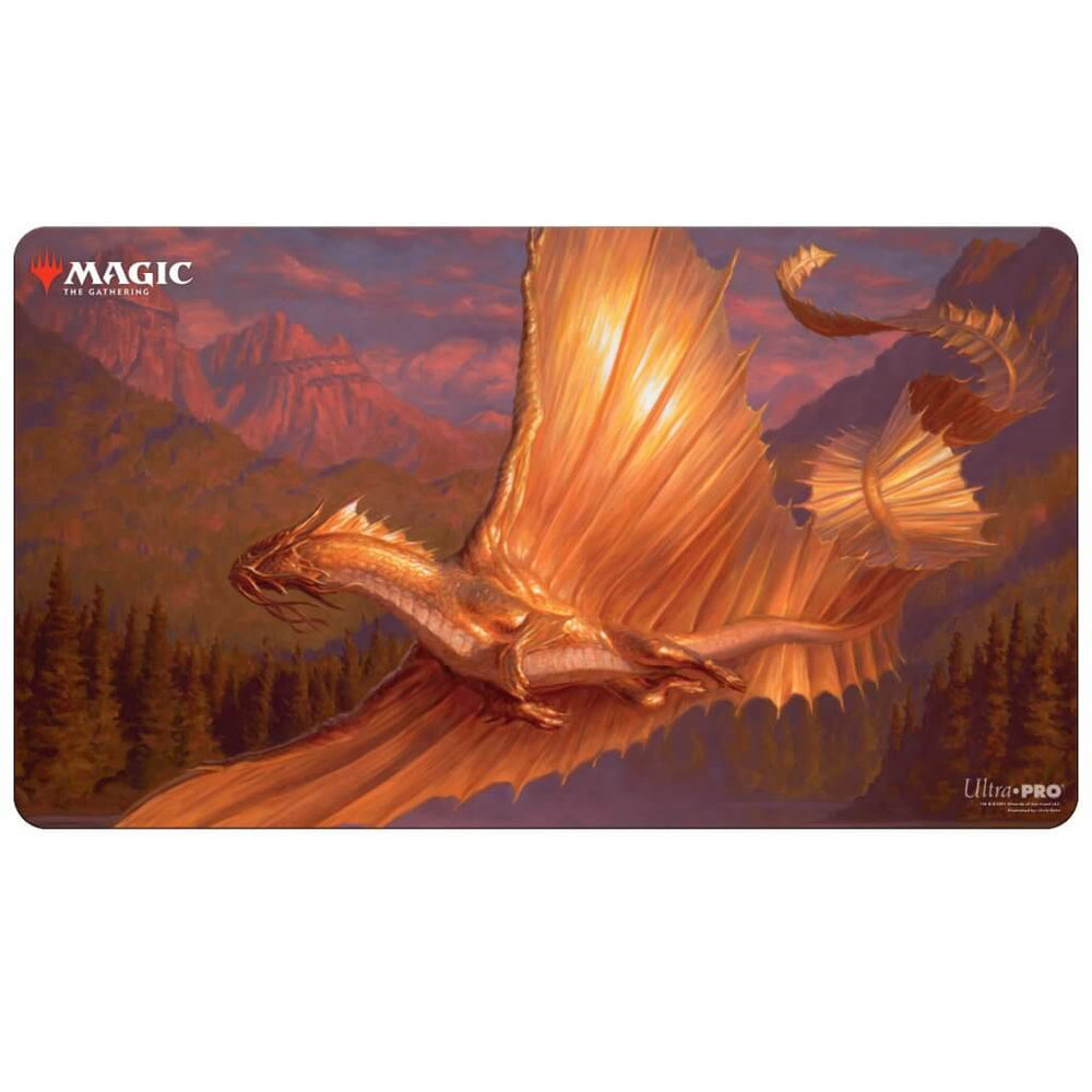 Magic: Adventures in Forgotten Realms - Adult Gold Dragon V2 Playmat - Ultra PRO