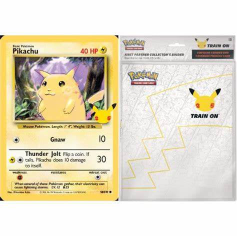 Pokemon 25th Anniversary First Partner Collector's Binder with Jumbo Card