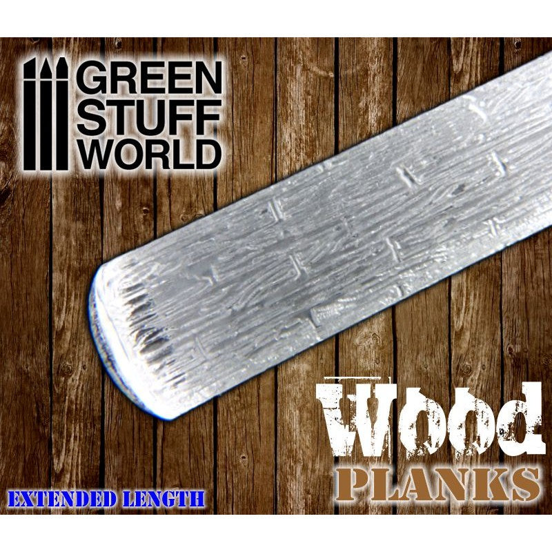 Textured Rolling Pin - Wood Planks - Green Stuff World Roller