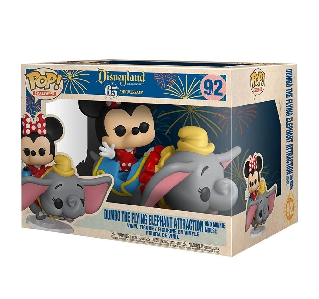 Dumbo the Flying Elephant Attraction and Minnie Mouse #92 Disneyland 65th Anniversary Pop! Vinyl