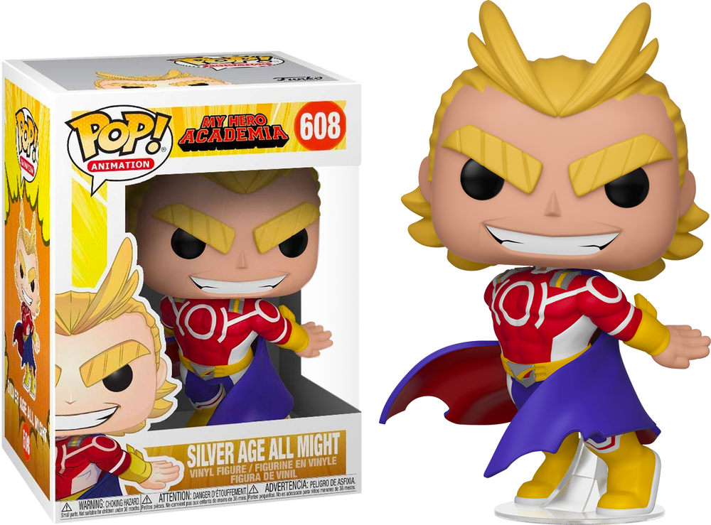 Silver Age All Might #608 My Hero Academia Pop! Vinyl
