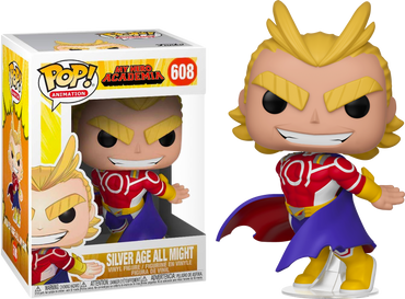Silver Age All Might #608 My Hero Academia Pop! Vinyl