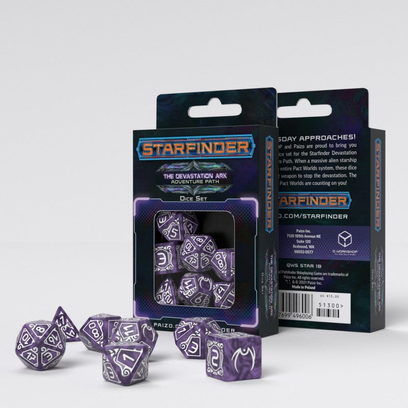 Q-Workshop Starfinder Devastation Ark Dice Set (7)