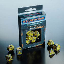 Q-Workshop Starfinder Threefold Conspiracy Dice Set (7)