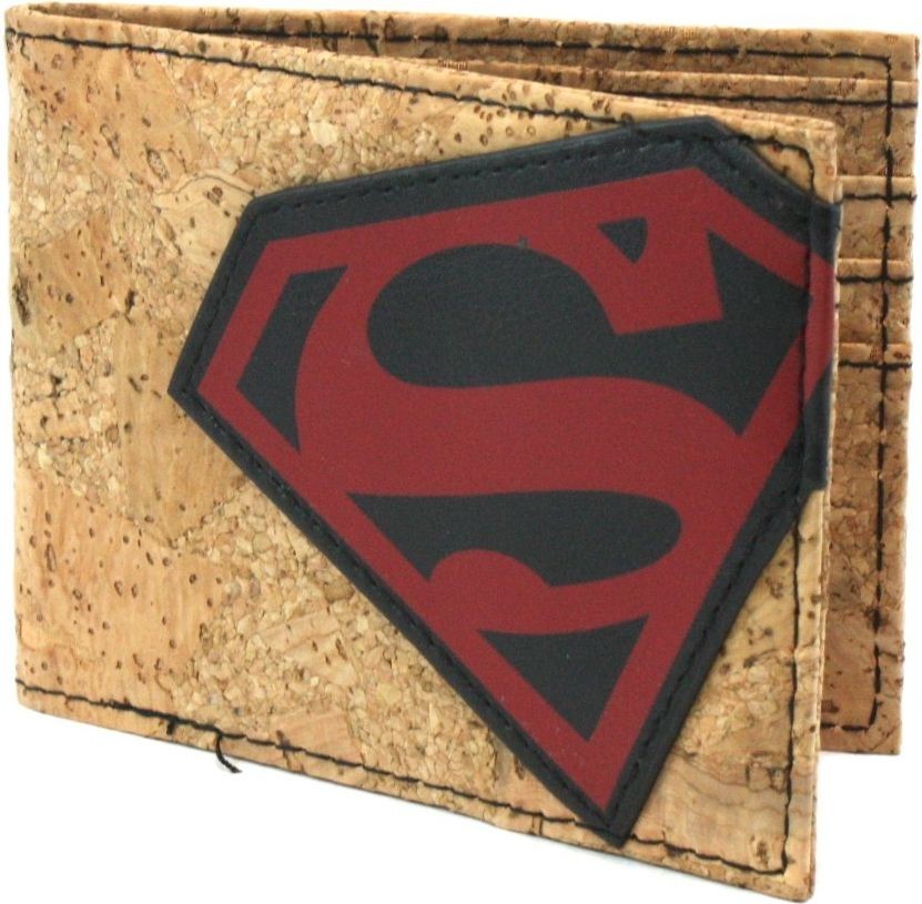Superman Cork & Applique Bi-fold Wallet